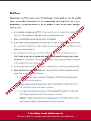 Tokyo Digital Nomad Guide Preview 2
